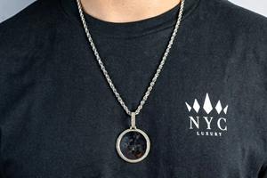 จี้เพชรทรงบริลเลียนต์ VVS ผลิตตามสั่ง 14k_18kt เพชรเพาะเลี้ยงในห้องปฏิบัติการ ทองคำขาวแท้ รับรองโดย GIA สำหรับทั้งชายและหญิง สไตล์ฮิปฮอป แร็ปเปอร์ - Product Image 2