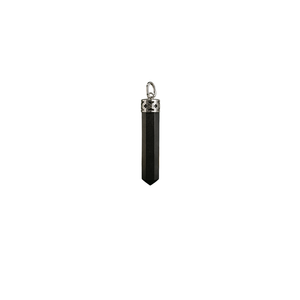 Pendentif Crayon en Shungite, Bijou Classique Unisexe pour Cadeaux d'Anniversaire et de Mariage - Product Image 1