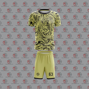 Nueva Temporada de Ropa Deportiva de Fútbol, Uniformes Transpirables de Entrenamiento, Camiseta de Fútbol de Manga Corta, Camisetas de Fútbol Sublimadas, Uniformes de Fútbol - Product Image 3