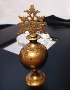 ทองเหลือง Surma Dani-GOLD kohl (Surma) พร้อมอุปกรณ์ | surmadani แบบดั้งเดิม/หม้อ Kajal - Product Image 4