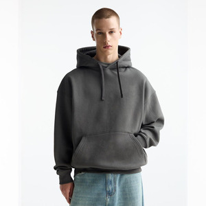 Custom Wholesale Manufacturer Oversized Pullover Hoodies Men Breathable 400 500 600GSM Heavyweight Drop Shoulder 100% Cotton - Product Image 1