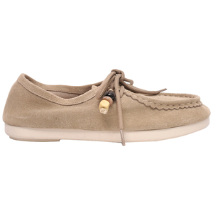 Ann'S Women's Vintage Suede Leather Moccasin Loafers Breathable Anti-Slip Square <b>Toe</b> Driving Casual Flat Shoes - Product Image 2
