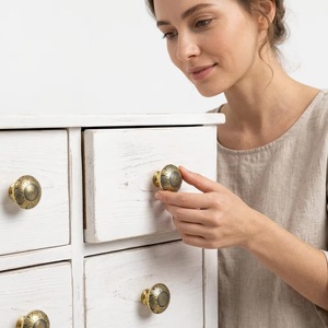 Poignées de meubles marocaines modernes en laiton gravé pour cuisine, armoire, tiroir, commode, chambre et salon - Product Image 4