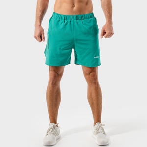 Shorts pour hommes en coton, couleur unie, coupe décontractée et confortable, ajustables, respirants, prix usine, abordables - Product Image 5