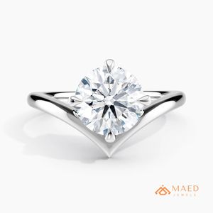 925 Sterling <b>Silver</b> Round Moissanite Engagement <b>Ring</b> mossonite Diamond Bridal Jewelry Women USA Luxury <b>Ring</b> - Product Image 1