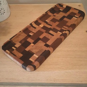 Bandeja de Madera de Acacia con Vetas de Madera, Rectangular, para Servir Café, Té, Desayuno, Decorativa, Rústica - Product Image 5