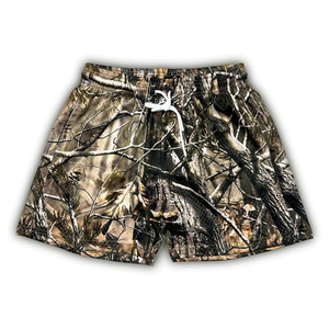 Men's Casual <b>Lace</b> Quick Dry Breathable Eco-Friendly Mesh Sports Shorts with <b>Elastic</b> Waist 100% Polyester - Product Image 4