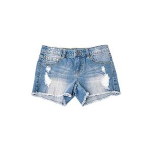 Shorts de mezclilla de algodón para mujer, con bolsillos rotos, casuales, de mezclilla, a la moda para el verano, estilo streetwear. - Product Image 1