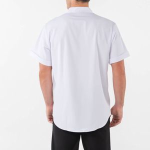 Tunique de barbier pour homme, uniforme de coiffeur, tunique de styliste avec logo - Product Image 5