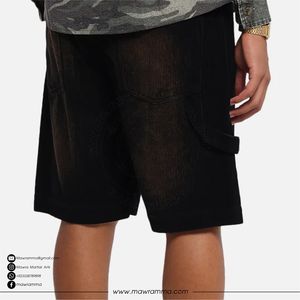Shorts de mezclilla rotos para hombre, estilo urbano, vintage, hip hop, para verano, clásicos, unisex. - Product Image 4