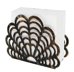Ambience Lifestyle Classic Metal <b>Napkin</b> Holder for Dining Table Stylish Durable Design Perfect Home Kitchen Dining Setup - Product Image 1