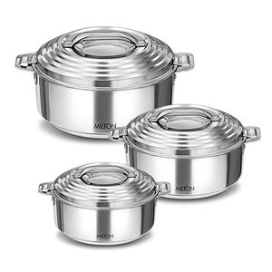 Ensemble de casseroles en acier inoxydable avec couvercles en verre intégrés, ustensiles de cuisine ronds et durables pour tous les types de cuisinières - Product Image 3