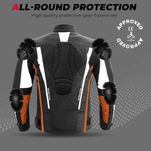 Chaqueta de Motociclismo para Hombre, Talla Grande, Impermeable, con Protección CE, Textil, para Todo el Invierno, Cortavientos, Transpirable, Protectora, para Turismo - Product Image 5