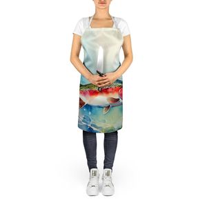 Delantal de trucha arcoíris multicolor grande, servidor de cocina Unisex para cocinar, hornear, manualidades, jardinería para adultos y Unisex - Product Image 5