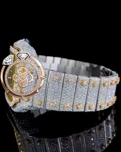Luxury VVS Moissanite <b>Diamond</b> <b>Watch</b> Men Full Iced Out Stainless Steel Bracelet <b>Watch</b> - Product Image 3