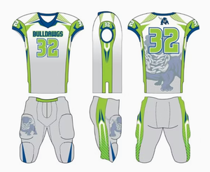 Ensemble d'uniformes de football américain personnalisés en gros pour équipes adultes et jeunes, avec sublimation et twill - Product Image 5