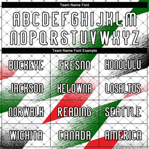 <b>Hot</b> Selling Custom White Black <b>Red</b>-Kelly Green Palestine Geometric Shape Sublimation Volleyball Uniform Custom Team Logo & Name - Product Image 6