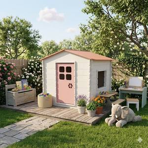 Maisonnette en contreplaqué de pin américain Maisonnette en bois sécurisée pour enfants Maisonnette en bois durable pour enfants - Product Image 6