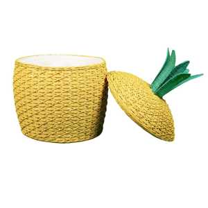 Wholesale Rattan Pineapple Kids Storage <b>Basket</b> For Baby Nursery Toy Organize Kids Room Woven Wicker Pineapple <b>Basket</b> - Product Image 1