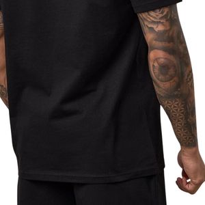 Camiseta de punto con estampado gráfico para hombre, color negro, corte regular, cuello redondo, manga corta, informal, transpirable, ropa de calle - Product Image 4