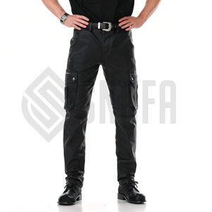 Fashionable Men Leather Pants Slim Fit Men Leather Pants Comfortable Men Casual Leather Pants Men's Casual Cowhide Leather - Product Image 2