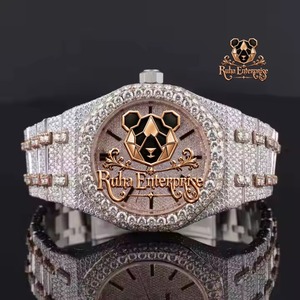 Reloj de Pulsera Elegante con Diamantes de Moissanita de Primera Calidad, con Decoración de Piedras Brillantes para Uso Diario, en Oferta - Product Image 4