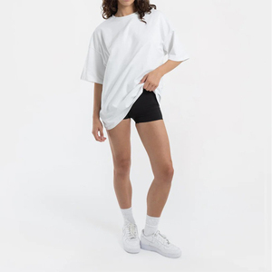 Camiseta de Manga Corta Holgada para Mujer, Cuello Redondo, Hombros Caídos, Secado Rápido, Transpirable y Ligera, Precio al por Mayor, Alta Calidad - Product Image 4