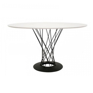 Industrial Metal Coffee <b>Table</b> With <b>Marble</b> <b>Top</b> Durable Living Room Accent Furniture For Contemporary Home Spaces - Product Image 5