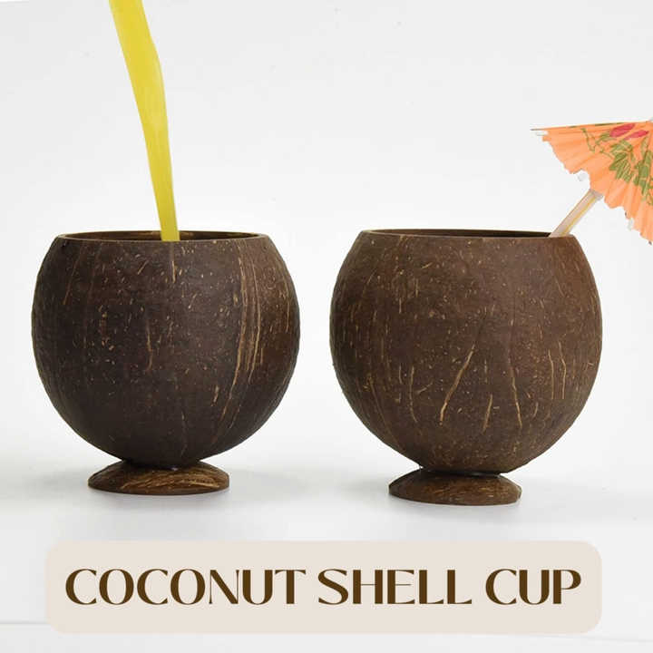 coco's shell...  Coco Shells Smoothie Milkshake Cup Sustainable zero Waste Eco