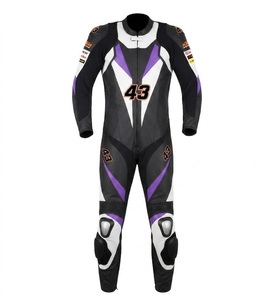 Combinaison de moto en cuir sur mesure de qualité supérieure MotoCP Racing 1 pièce, équipement de conduite avec bosse niveau 2 CE, fabriquée sur mesure - Product Image 1