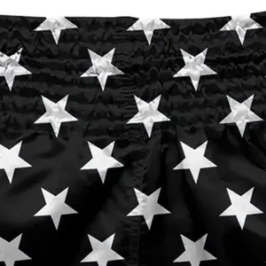 Shorts de Muay Thai en tissu satiné DENMIN APPARELS de qualité supérieure, logo personnalisé, vente en gros, entraînement de combat pour hommes, respirant, séchage rapide, sport - Product Image 3