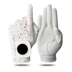 Gants de golf personnalisés de qualité supérieure, colorés, en gros, avec logo, unisexe, en cuir Cabaret, en cuir PU, à fermeture auto-agrippante, séchage rapide - Product Image 5
