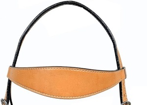 Cabezada de cuero estilo western para espectáculos ecuestres y deportes al aire libre, con bordado Buckstitch cosido a mano y hebilla grabada a mano, riendas ecuestres - Product Image 5