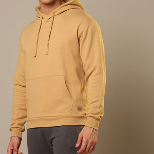 Sudadera con Capucha Personalizada para Hombre, Color Marrón Camel, con Bolsillo Tipo Canguro, para Impresión, Bordado y Marca Privada - Product Image 1