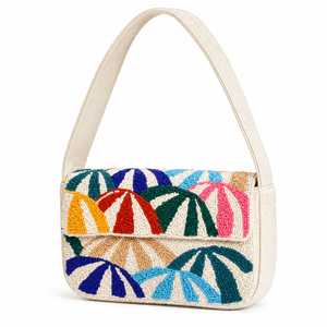Sac à bandoulière de luxe fait main en perles de verre pour femme, sac à main de sport de créateur, personnalisable OEM ODM, vente en gros - Product Image 4