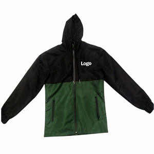 Coated Colorblock Breathable Canvas Winter <b>Hooded</b> Lightweight Water Resistant <b>Soft</b> <b>Shell</b> <b>Jacket</b> Contrast Panel Long Sleeve Front - Product Image 6