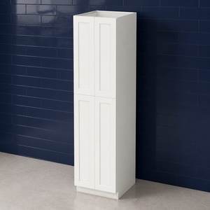 Armoire de rangement haute de 24 pouces, style Shaker blanc de 96 pouces de haut et de 27 pouces de profondeur, RTA, vente en gros directe usine Vietnam - Product Image 4