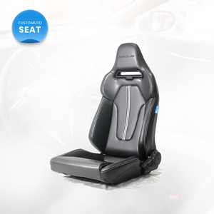 Chaise de jeu Ultimate Pors en cuir PU, dossier haut, ergonomique, pivotante, siège d'ordinateur, accoudoirs réglables, chaise de gamer de course, chaise de direction - Product Image 2