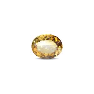 Natural Cat's Eye Citrine Loose Gemstone 20.6 Carat Certified Yellow 4mm - Product Image 1