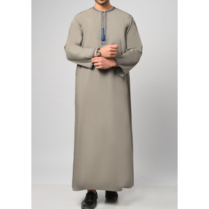 Thobe traditionnel musulman pour hommes, vêtements islamiques à manches longues pour la vente en gros mondiale - Product Image 5