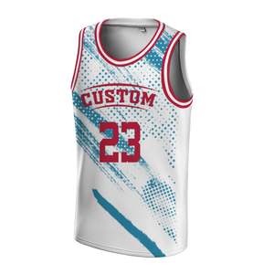 Camiseta de Baloncesto para Adultos al por Mayor de Sports World, Sublimación Completa, Transpirable, de Secado Rápido, Uniformes de Talla Grande - Product Image 3