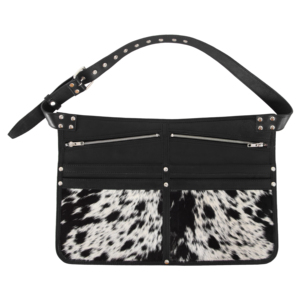 Sac banane en cuir véritable de vachette pour trader, robuste, avec boucle réglable, plusieurs poches zippées, pour téléphone portable - Product Image 2