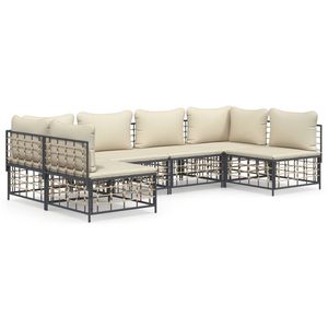 Ensemble de salon de jardin anthracite beige - Product Image 2