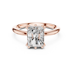 Anillo de Compromiso de Diamante con Corte Corazón de Platino para Mujer, Clásico, Certificado por IGI, Oro Sólido de 14K, Lujoso, para Aniversario o Fiesta - Product Image 4
