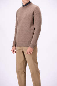 Pull en tricot pour homme, manches longues, couleur unie, laine épaisse, style automne - Product Image 3