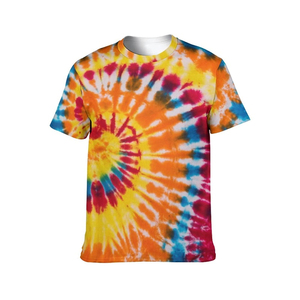 Wholesale Men's High Quality Customized <b>Tie</b> Dye T Shirts <b>Tie</b> Dye Combed Cotton T Shirts - Product Image 5