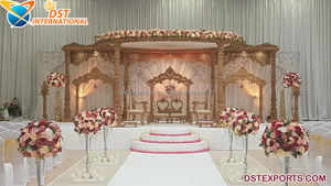 Mayur Mandap de decoración de Ceremonia de boda india, accesorio exclusivo de Aria Mandap para boda india, Reino Unido, Gujarati, temática tradicional, Mandap de boda - Product Image 2