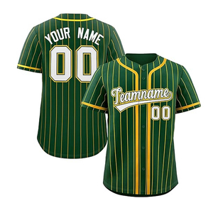 Maillot de baseball OEM à manches courtes, vierge, économique, en gros, broderie, 100% polyester, respirant, col en V, bretelles réglables, World Jersey - Product Image 6