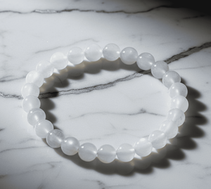 Handmade AAA Moonstone Round Bead Bracelet – Polished Gemstone Stretch Bracelet for <b>Men</b> & Women - Product Image 3