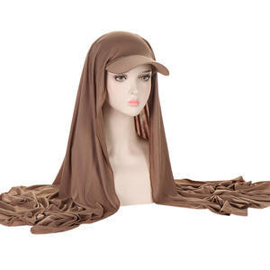 Hijab en mousseline de soie blanche, couleur unie, respirant, pour femmes, à porter au quotidien - Product Image 5